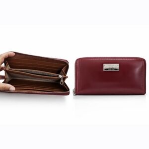 Ralph Lauren Burgundy Leather Wallet